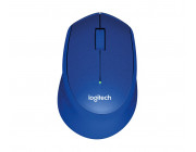 Logitech Wireless M330 Silent Plus, Optical Mouse for Notebooks, nano receiver, Blue